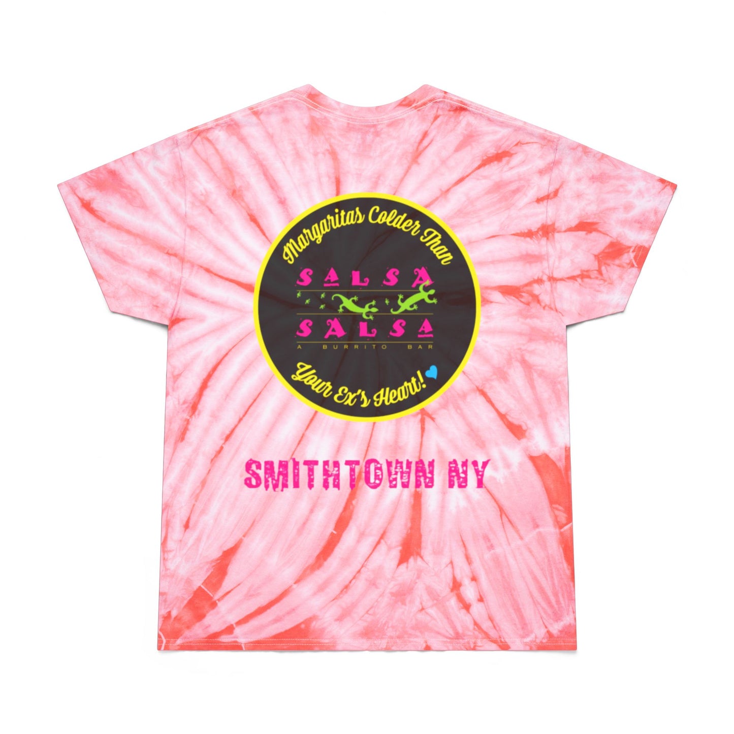 #SaltyAF Round LOGO Tie-Dye Tee | Vivid Yellow T-Shirt for Summer Fun