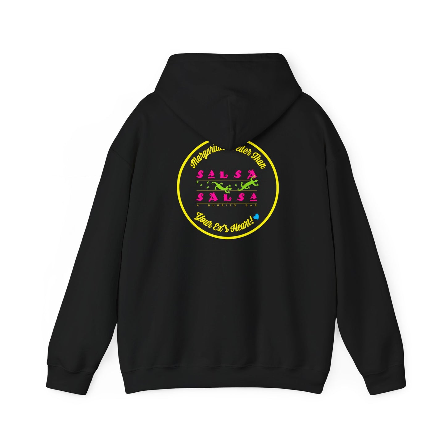Funny #SALTYAF Round LOGO Unisex Heavy Blend Hooded Sweatshirt - Perfect for Margaritas and Pool Parties