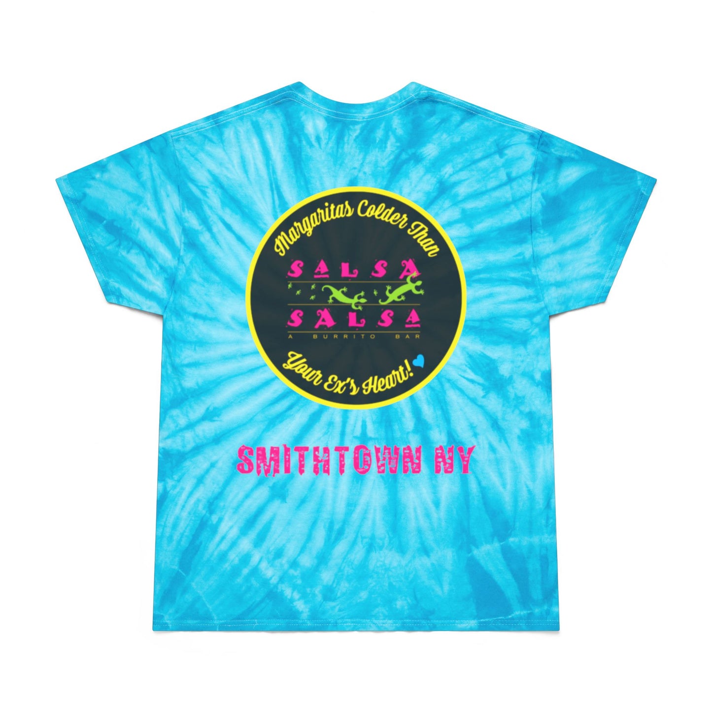 #SaltyAF Round LOGO Tie-Dye Tee | Vivid Yellow T-Shirt for Summer Fun