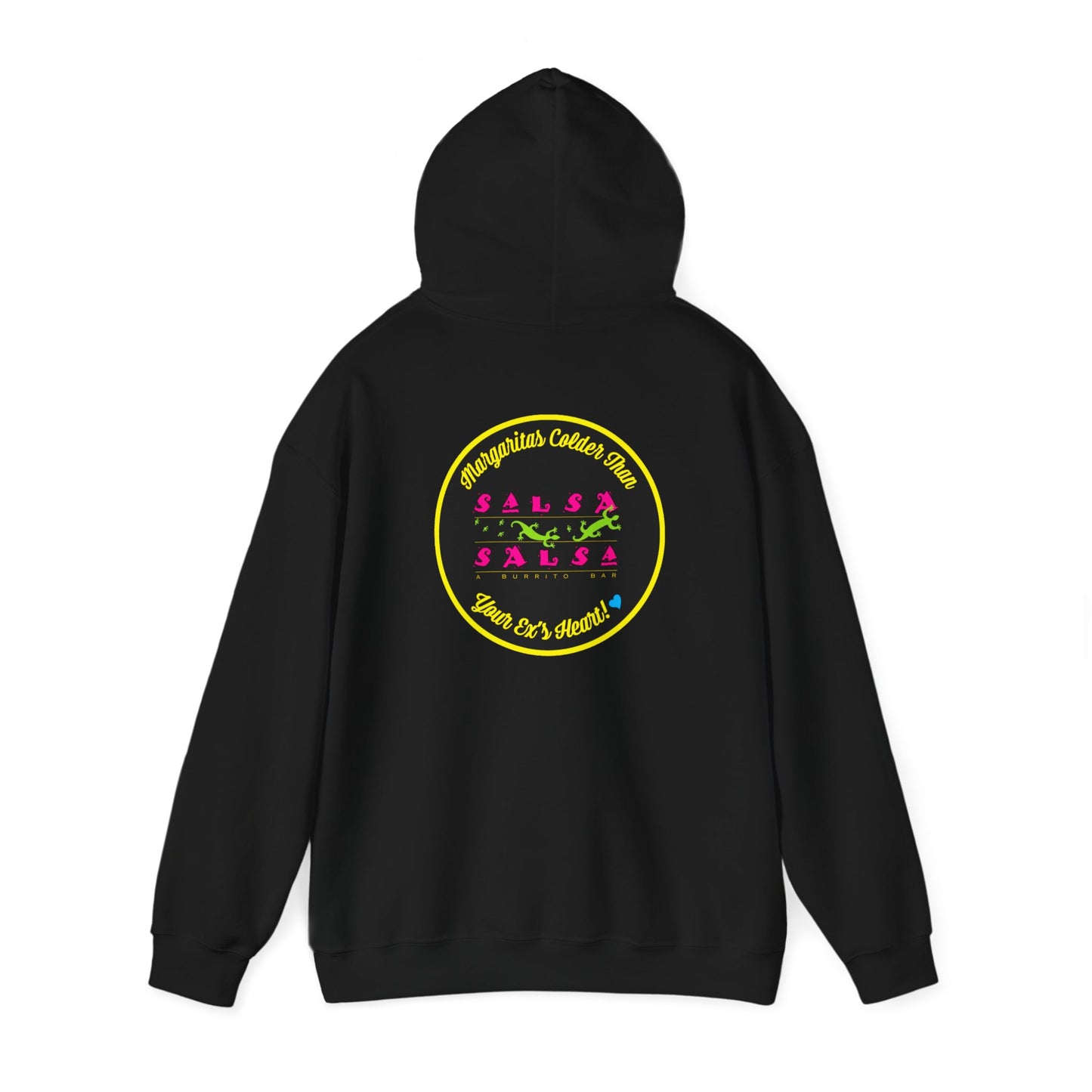 Funny #SALTYAF Round LOGO Unisex Heavy Blend Hooded Sweatshirt - Perfect for Margaritas and Pool Parties