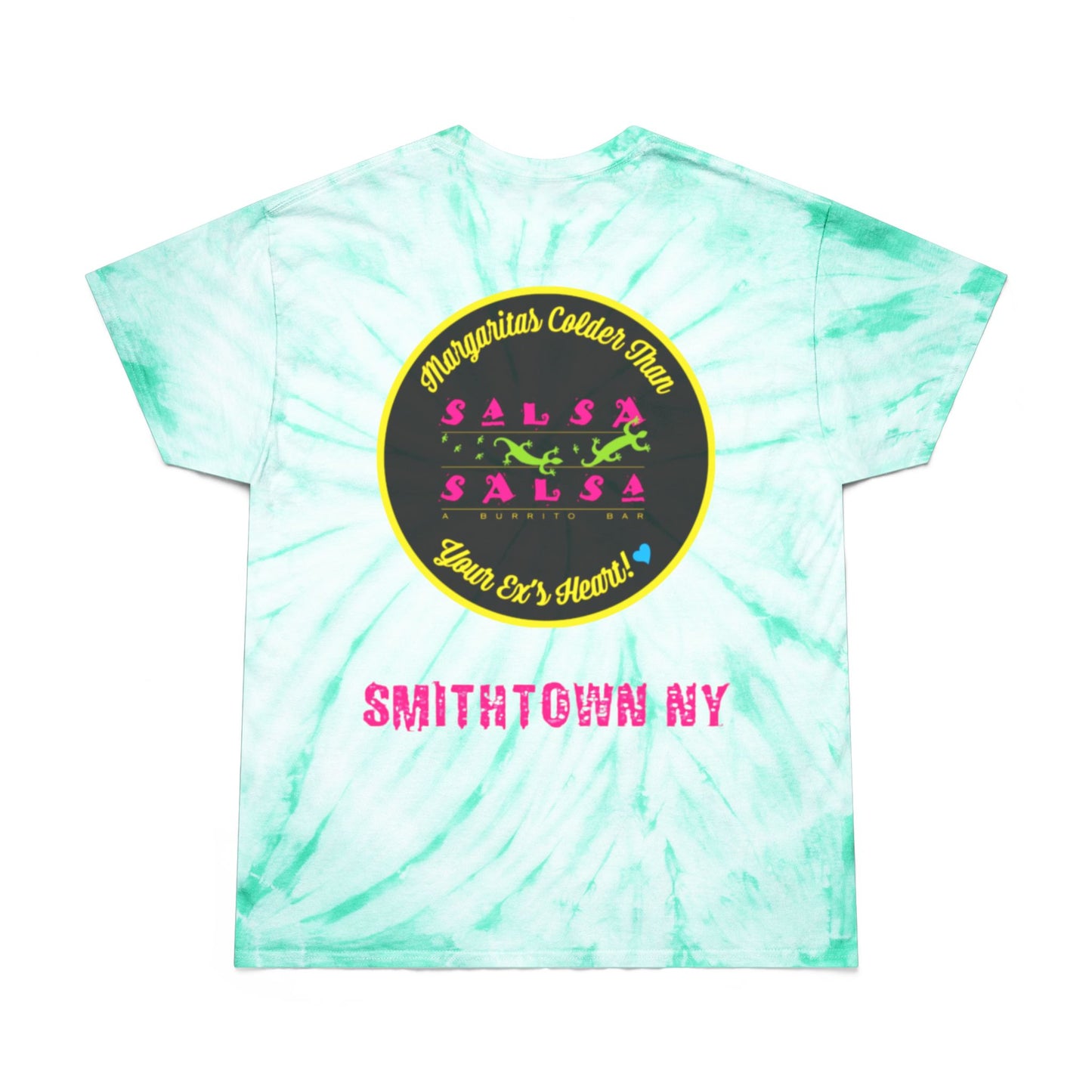#SaltyAF Round LOGO Tie-Dye Tee | Vivid Yellow T-Shirt for Summer Fun